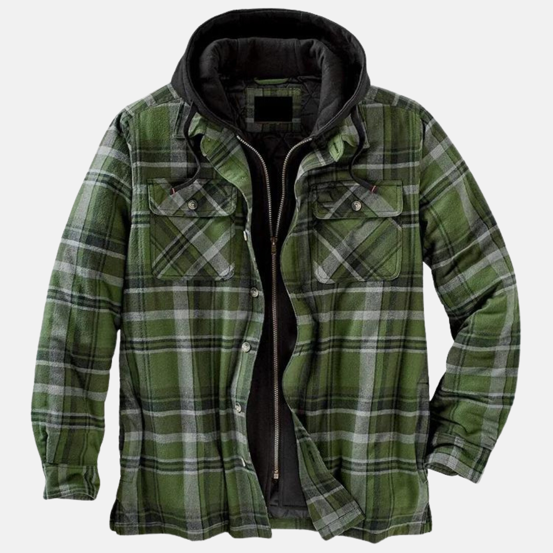 Bartolomé | Sobrecamisa acolchada de franela de invierno para hombre