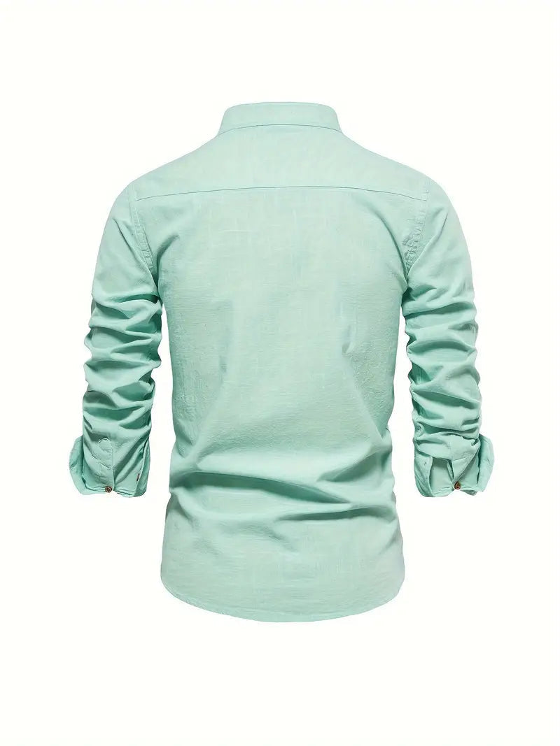 Alejandro | Camisa casual de hombre con botones para entretiempo