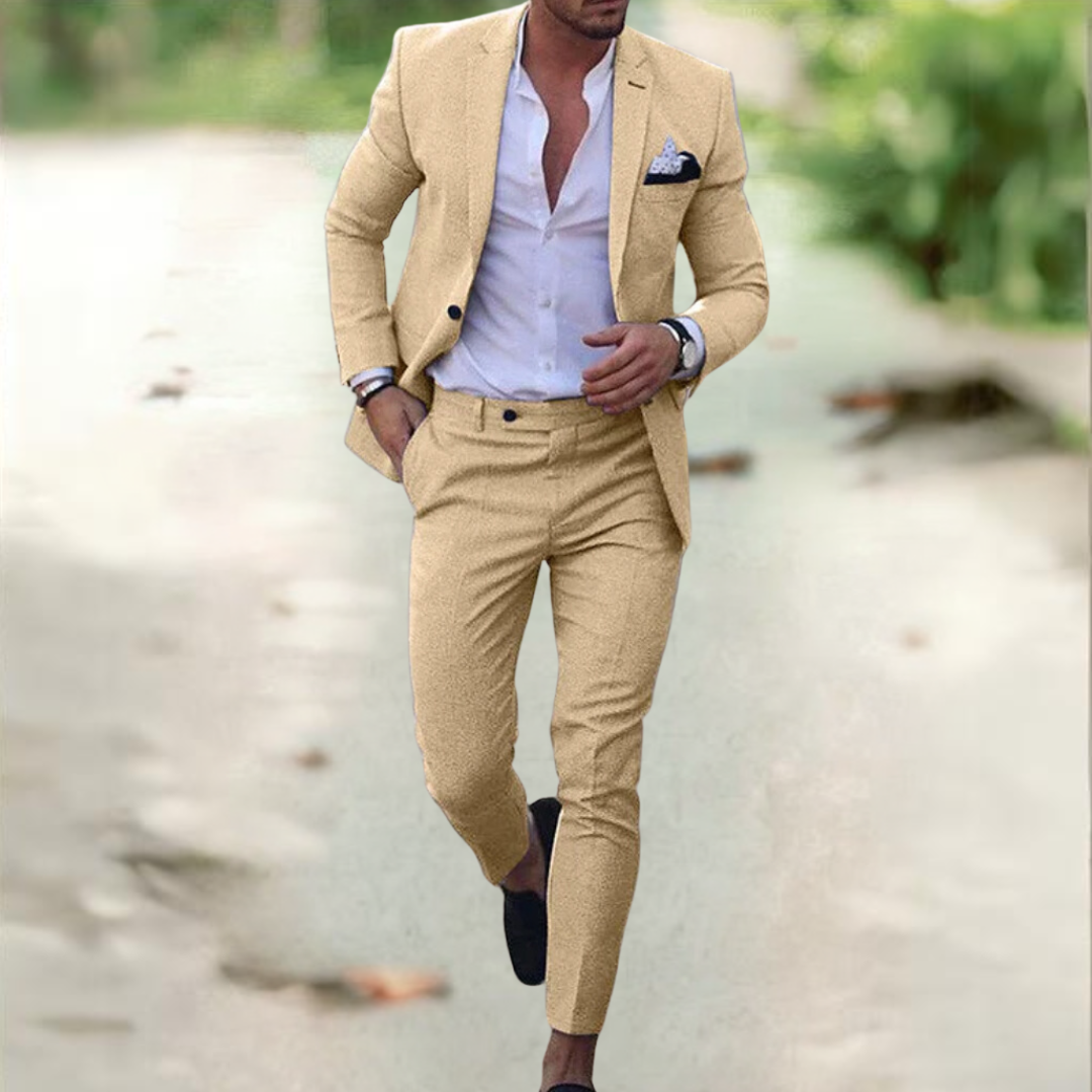 Toribio | Traje elegante de dos piezas para hombre con chaqueta y pantalón | Clásico