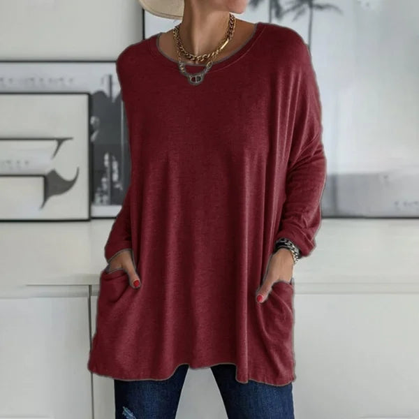 Aris | Blusa de Manga Larga con Ajuste Relajado para Mujer