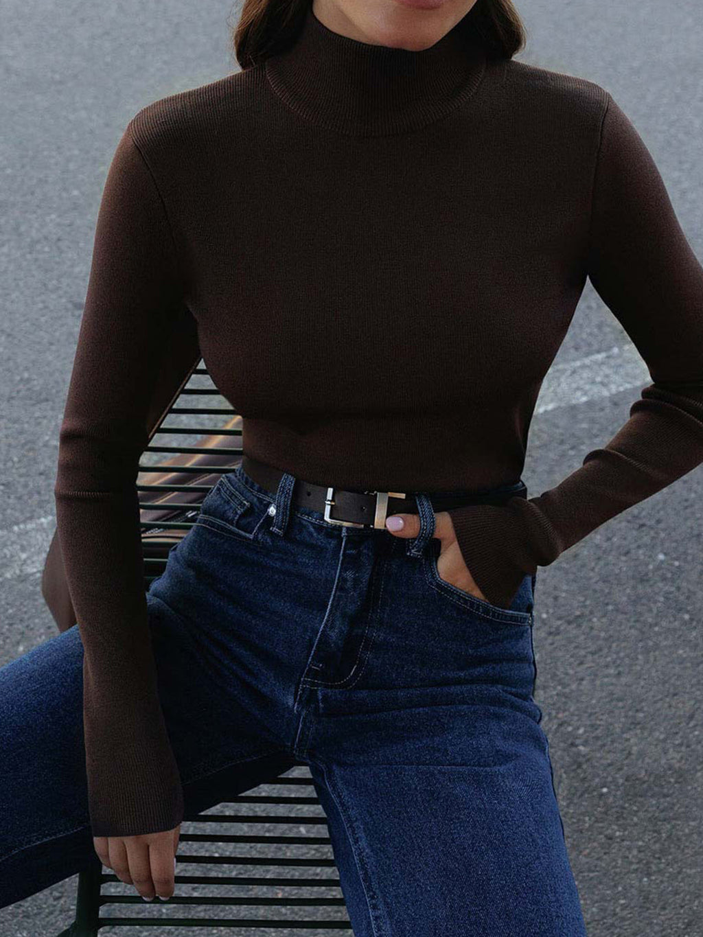 Froila | Top de primavera para mujer con cuello alto y diseño cómodo