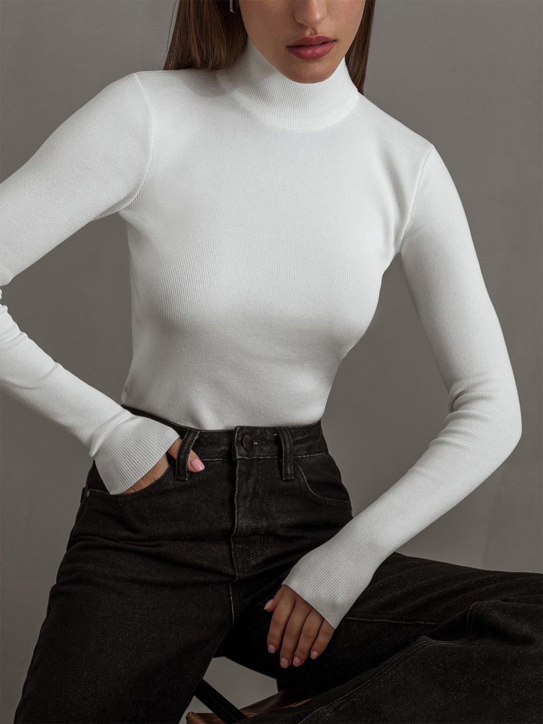 Froila | Top de primavera para mujer con cuello alto y diseño cómodo