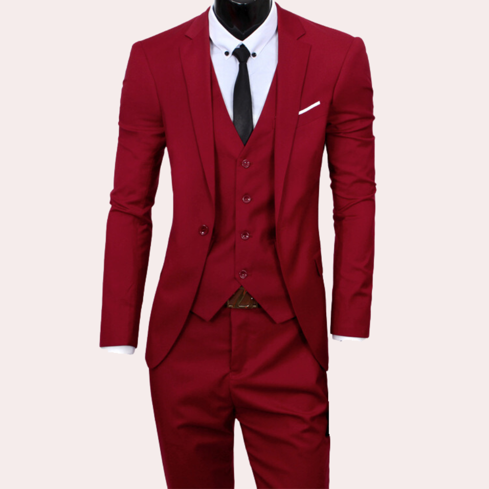 Alvario | Conjunto formal de tres piezas para hombre | Formal