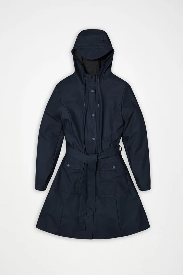 Chaqueta curva larga