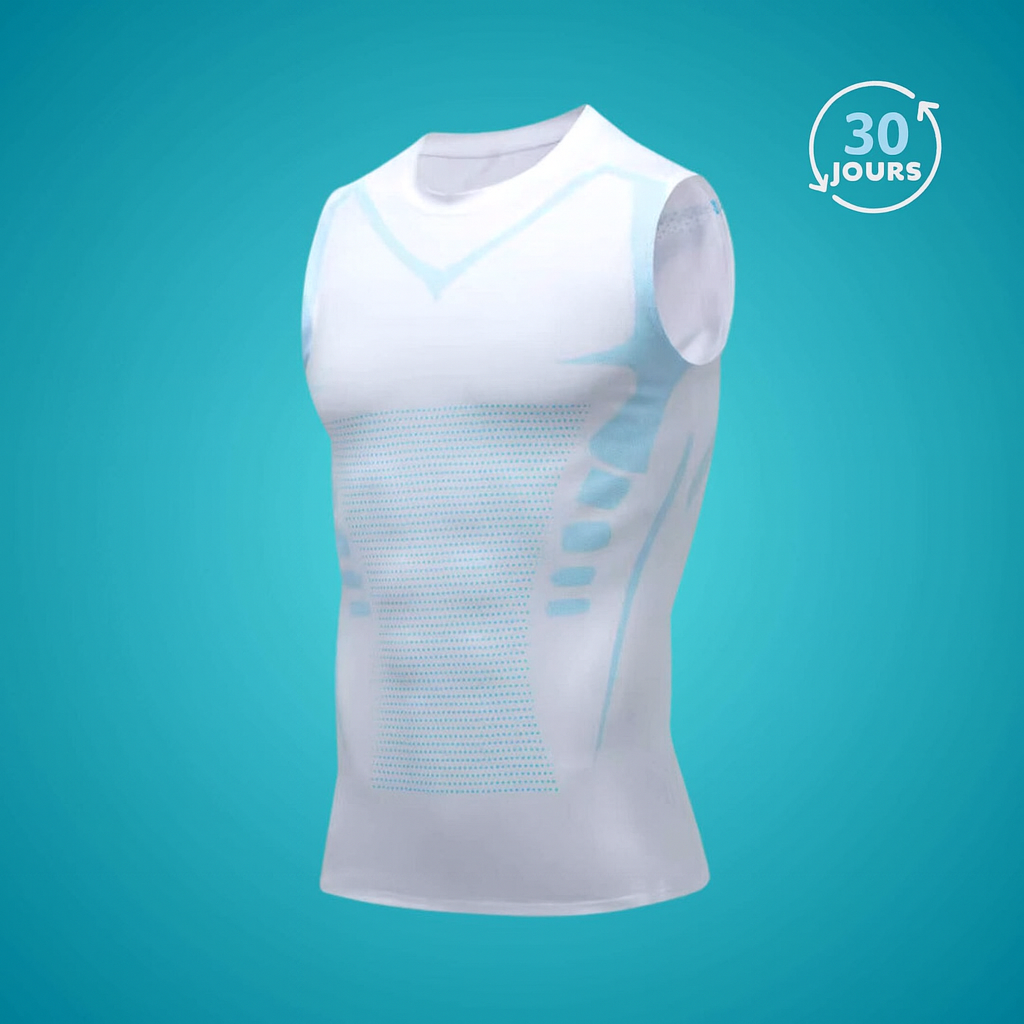 Camiseta De Compresión Masculina – Moldea Torso Y Mejora Postura