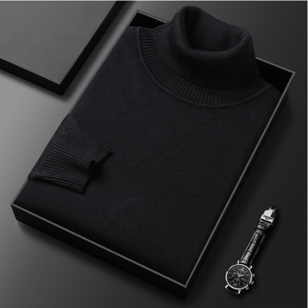 Renan | Jersey casual de cuello alto para hombre primavera