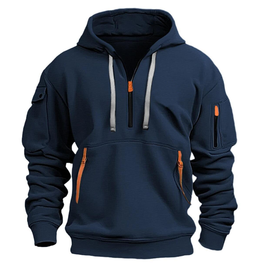 Vicente | Sudadera de invierno para hombre con cremallera y bolsillos