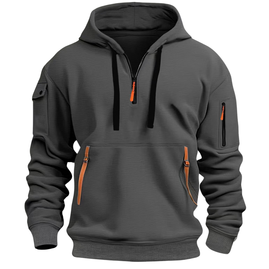 Vicente | Sudadera de invierno para hombre con cremallera y bolsillos