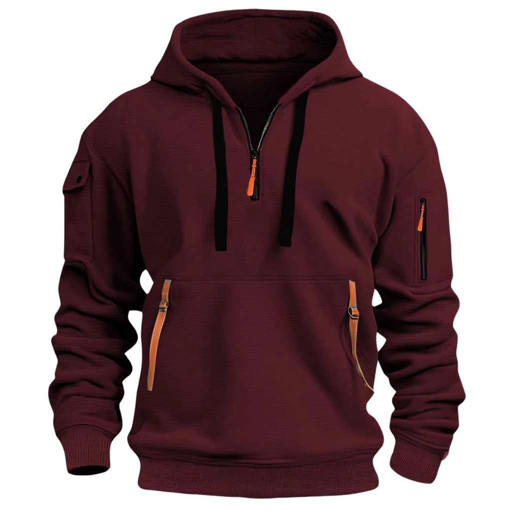 Vicente | Sudadera de invierno para hombre con cremallera y bolsillos
