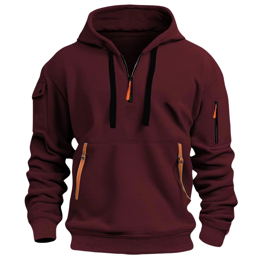 Vicente | Sudadera de invierno para hombre con cremallera y bolsillos