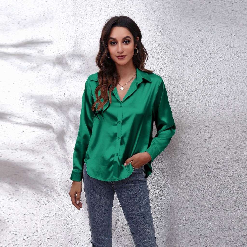 Calíopea | Blusa informal de satén de mujer | Chic