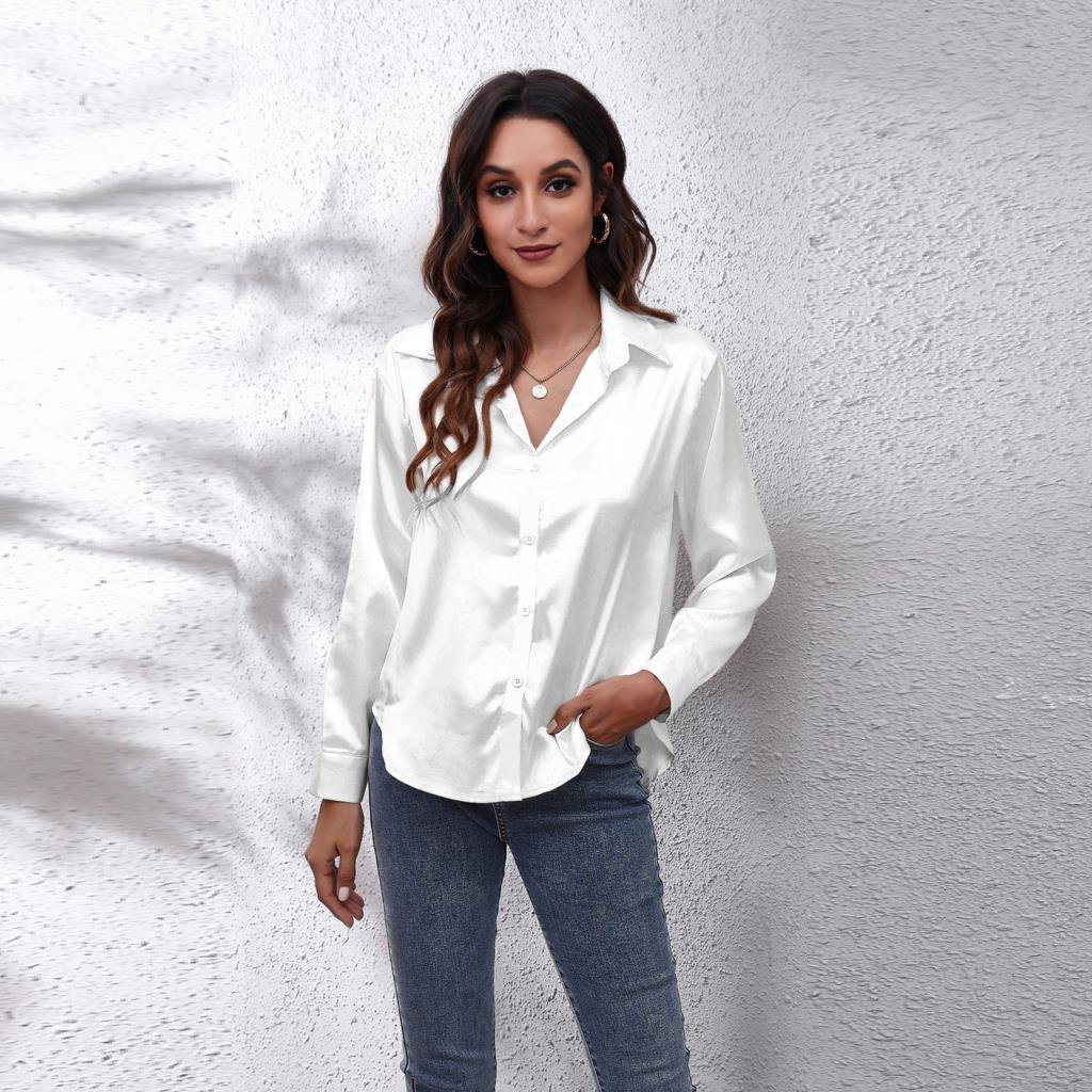Calíopea | Blusa informal de satén de mujer | Chic