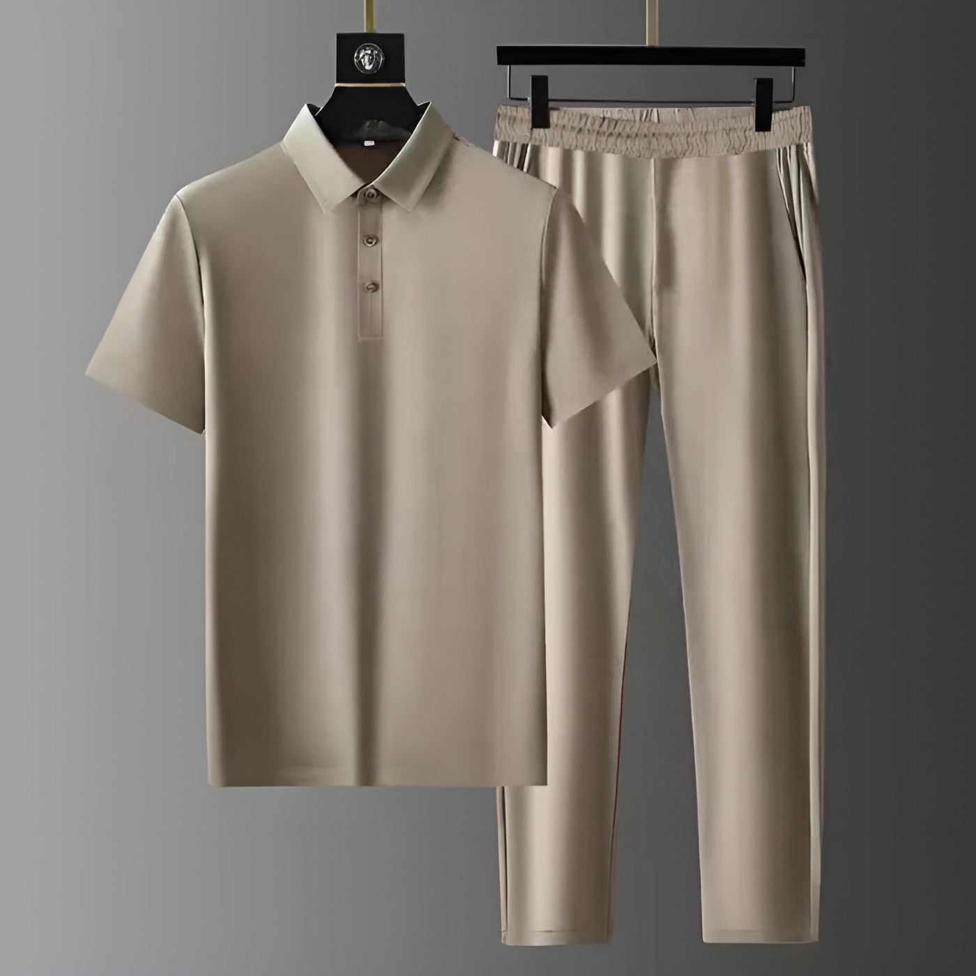 Benicio | Conjunto para hombre de dos piezas con polo y pantalón cómodo | Casual