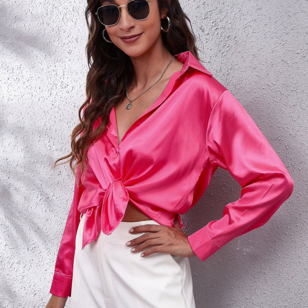 Calíopea | Blusa informal de satén de mujer | Chic