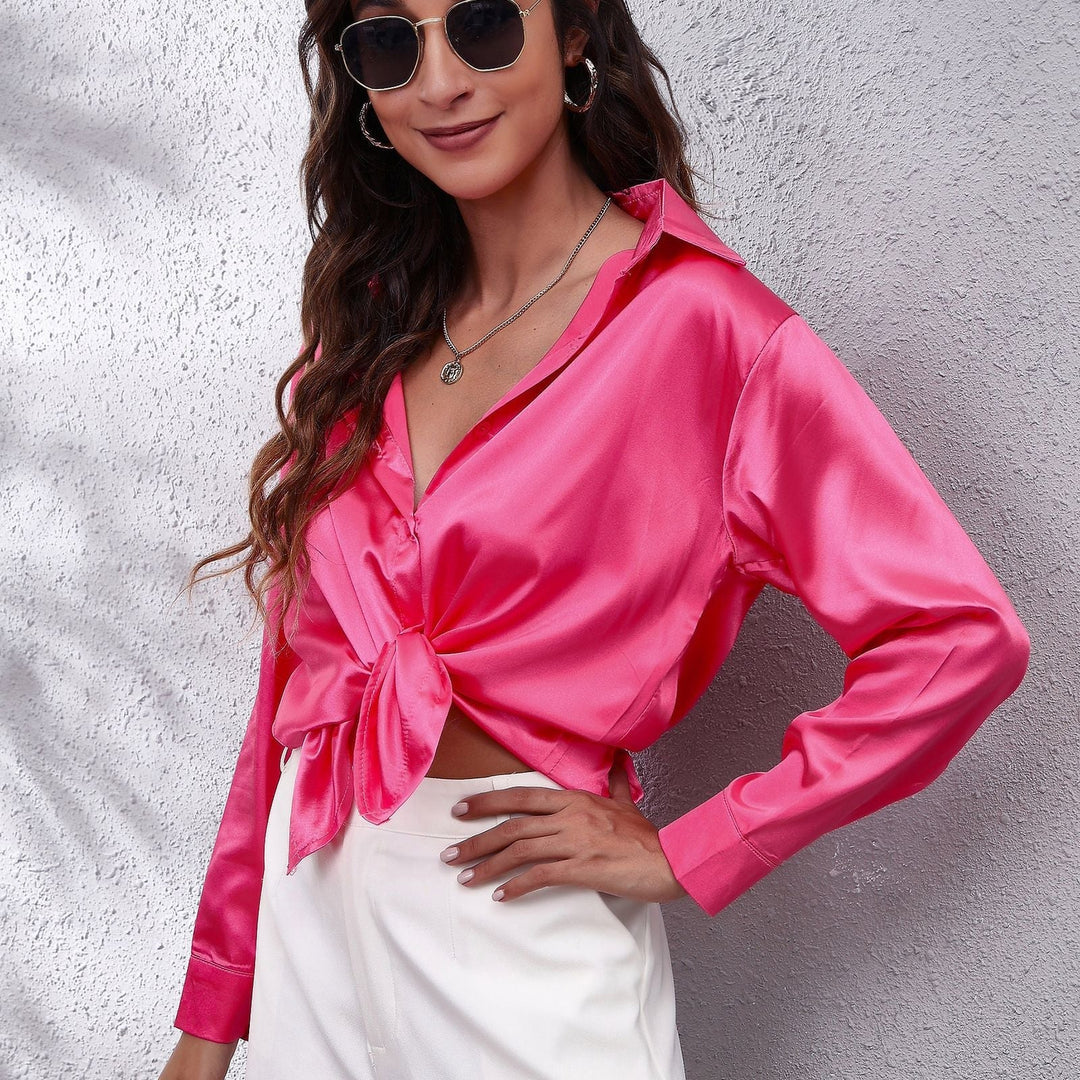 Calíopea | Blusa informal de satén de mujer | Chic