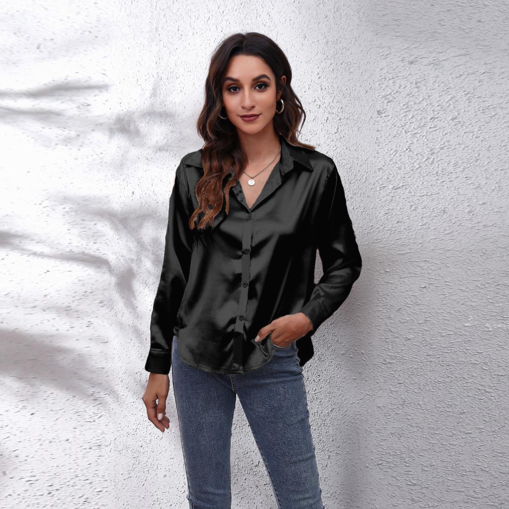 Calíopea | Blusa informal de satén de mujer | Chic