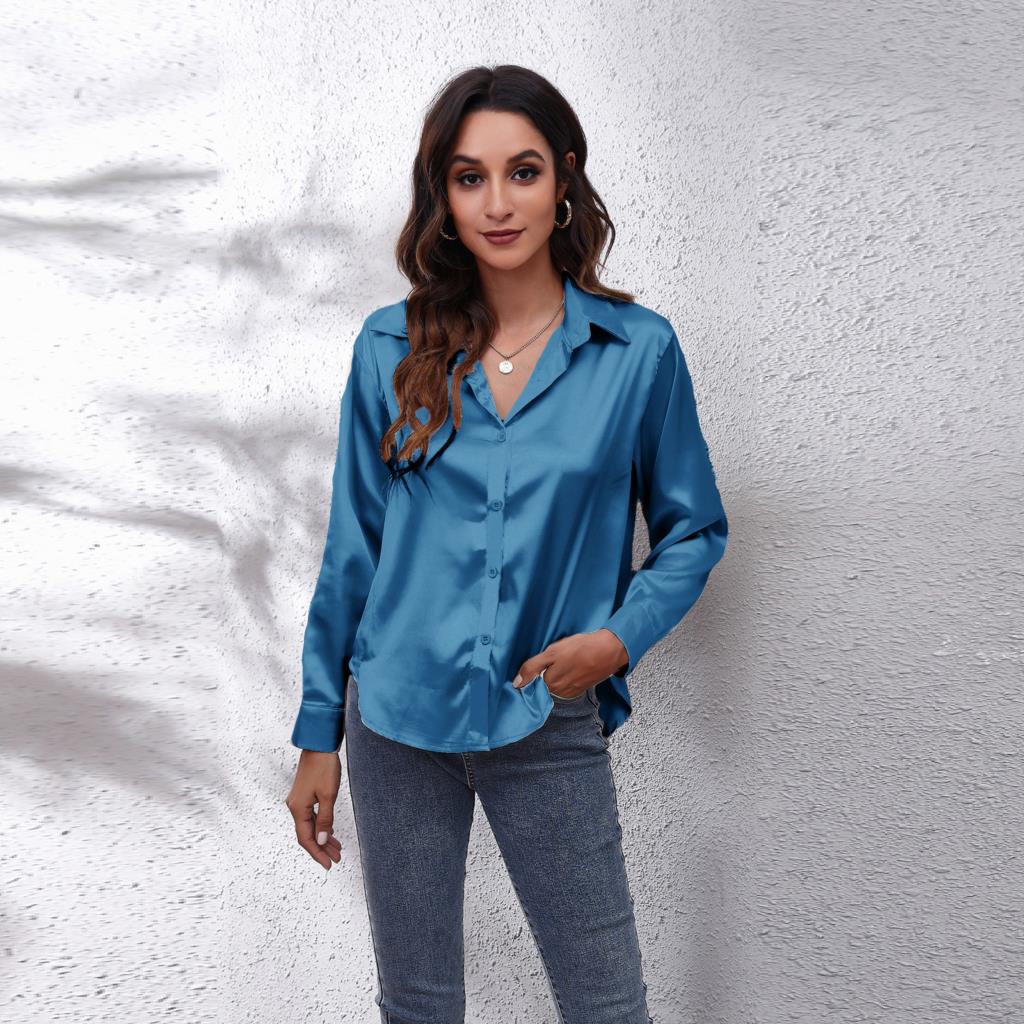 Calíopea | Blusa informal de satén de mujer | Chic