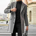 Abrigo de Invierno para Hombre de Mezcla de Lana