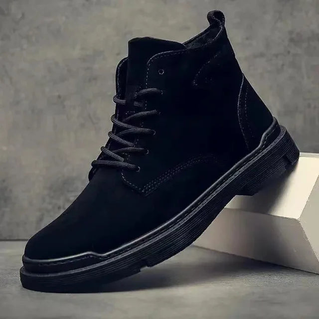 Alarico | Botas de ante casual con cordones para hombre de invierno