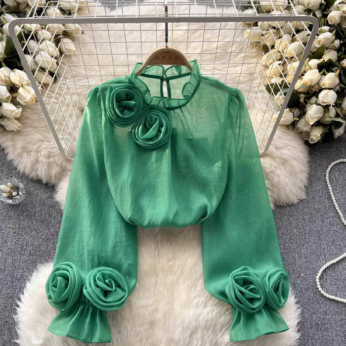 Falindra | Blusa elegante de primavera de silueta estilizada para mujer