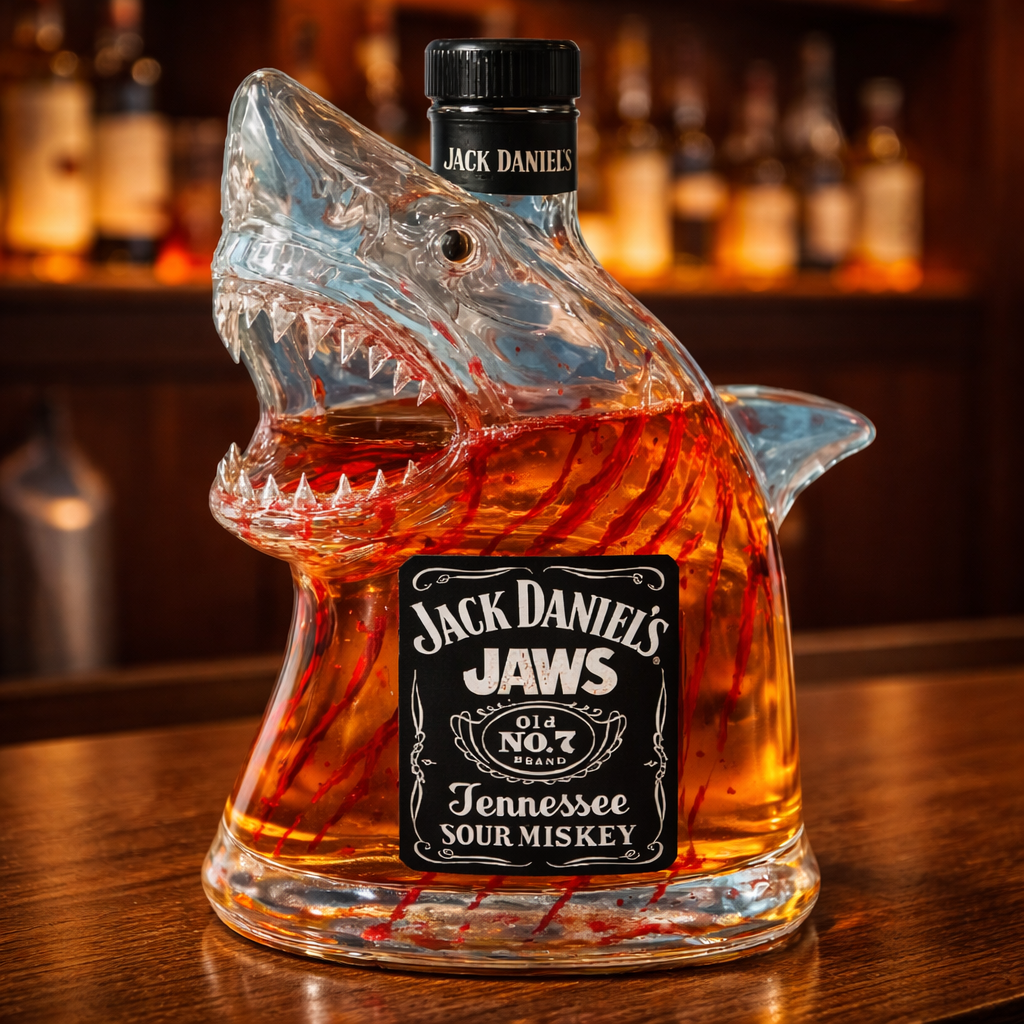 Whiskey Bottles - Shark Edition