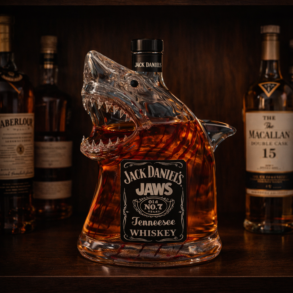 Whiskey Bottles - Shark Edition