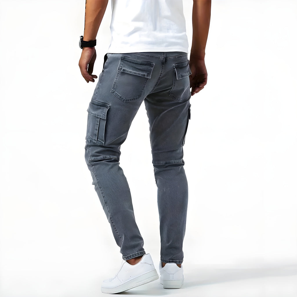 Roque | Pantalón cargo slim multibolsillos para hombre de invierno