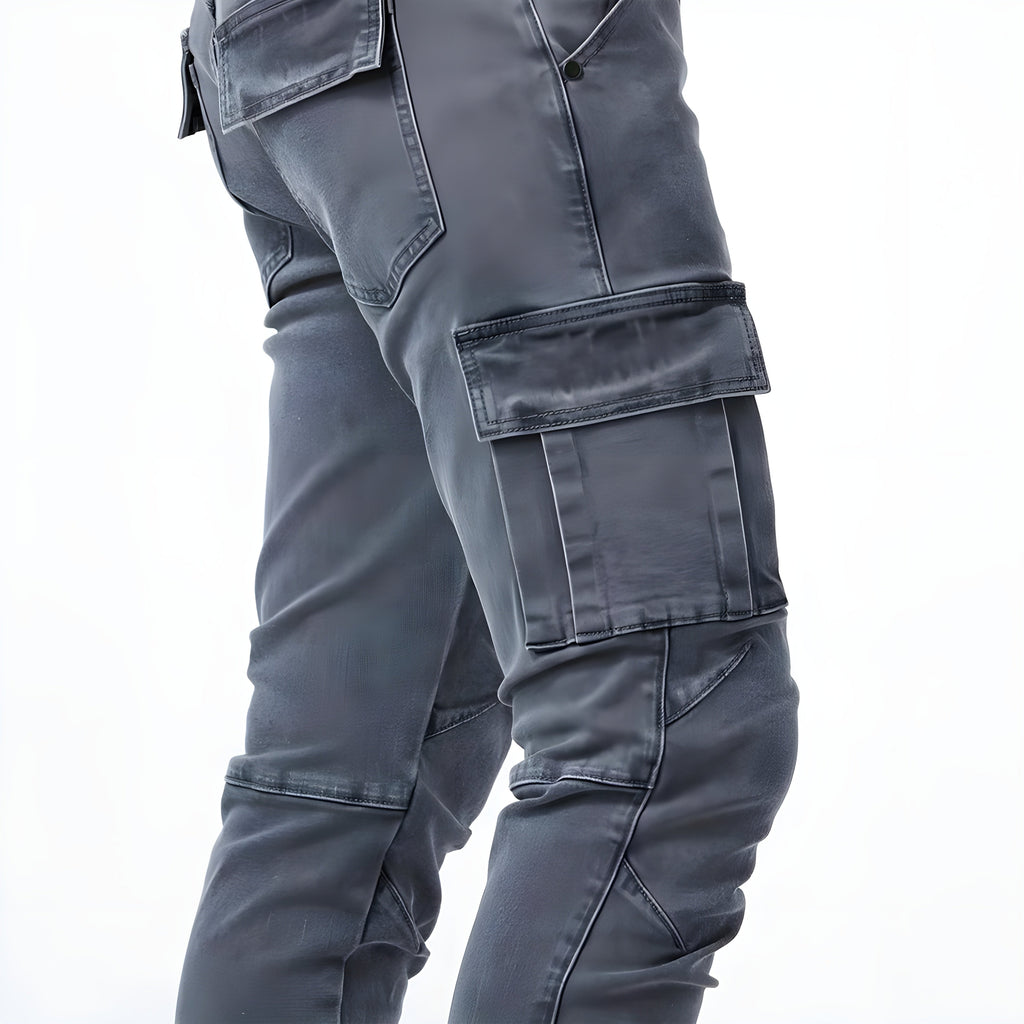 Roque | Pantalón cargo slim multibolsillos para hombre de invierno