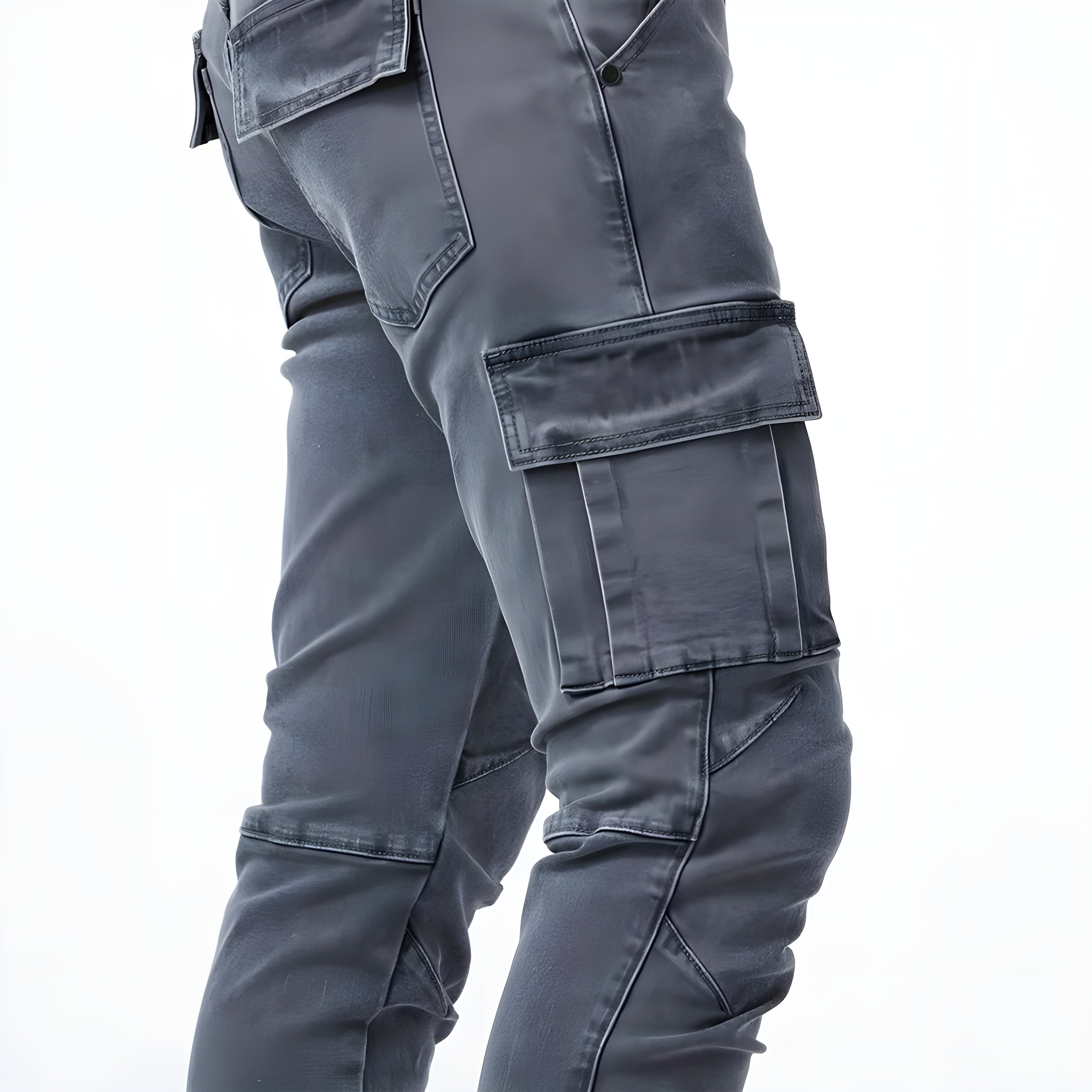 Roque | Pantalón cargo slim multibolsillos para hombre de invierno