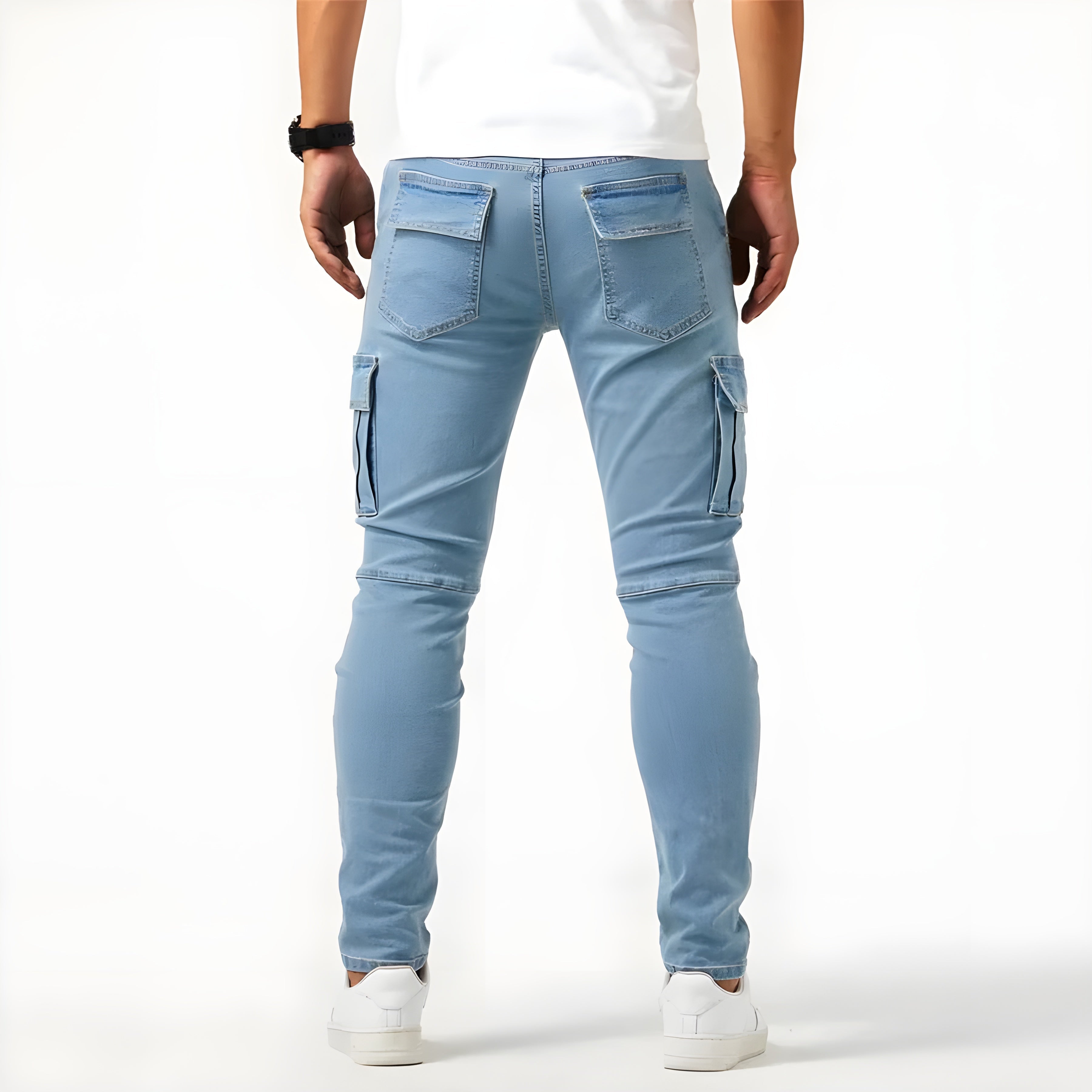 Roque | Pantalón cargo slim multibolsillos para hombre de invierno