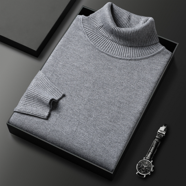 Renan | Jersey casual de cuello alto para hombre primavera