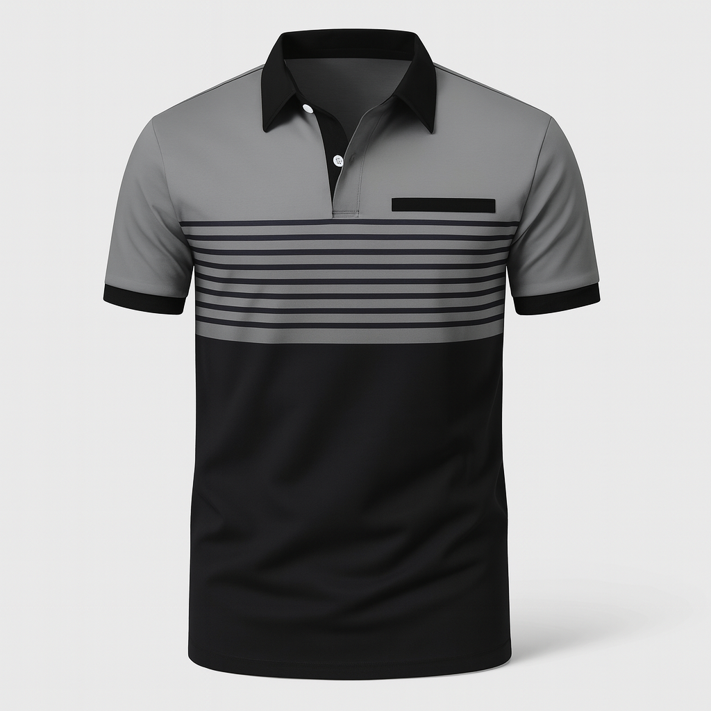 Rayan | Polo de hombre de manga corta a rayas para verano | Fresco