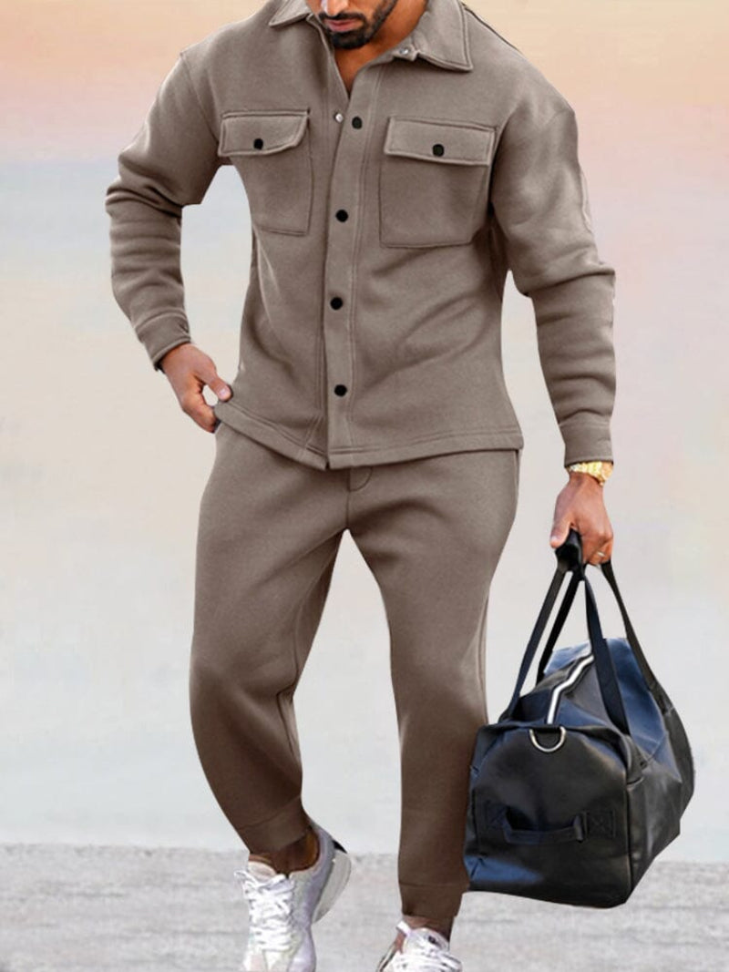 Eduardo | Conjunto casual de invierno para hombre de dos piezas moderno