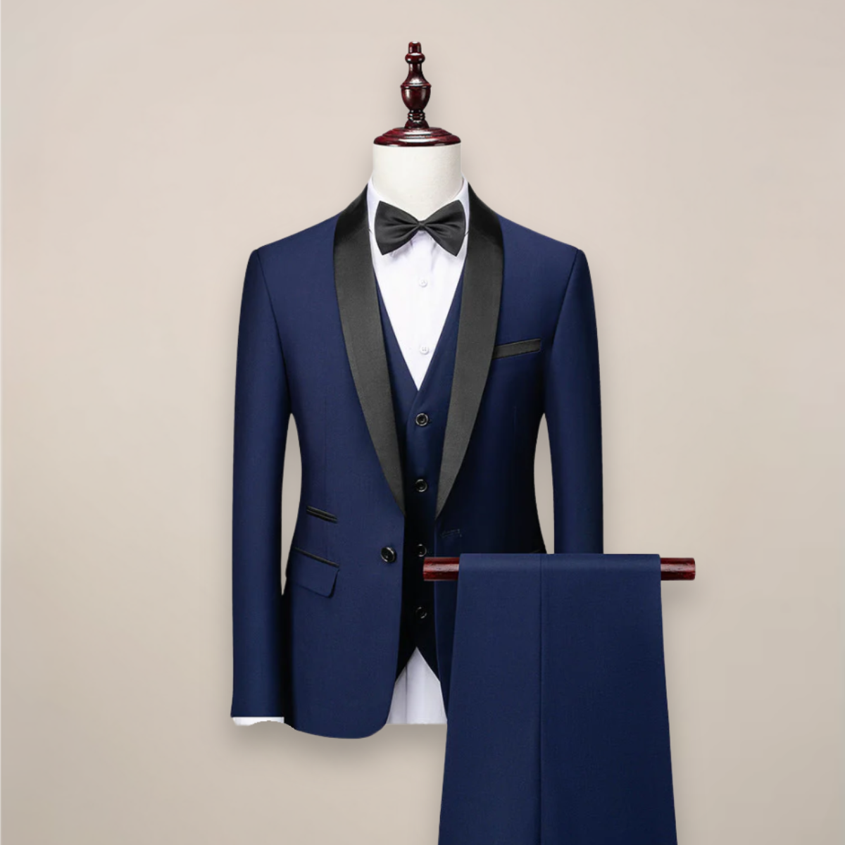 Samuel | Esmoquin formal de tres piezas para hombre de primavera