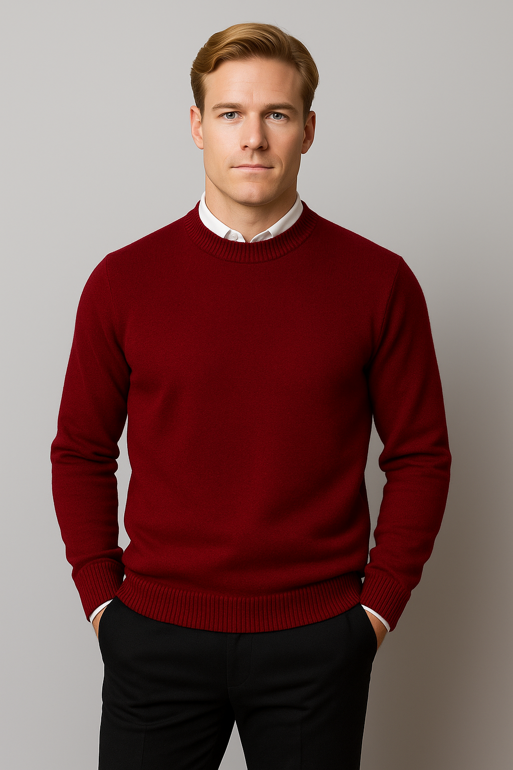 Liam | Jersey de primavera para hombre con media cremallera tipo pulóver