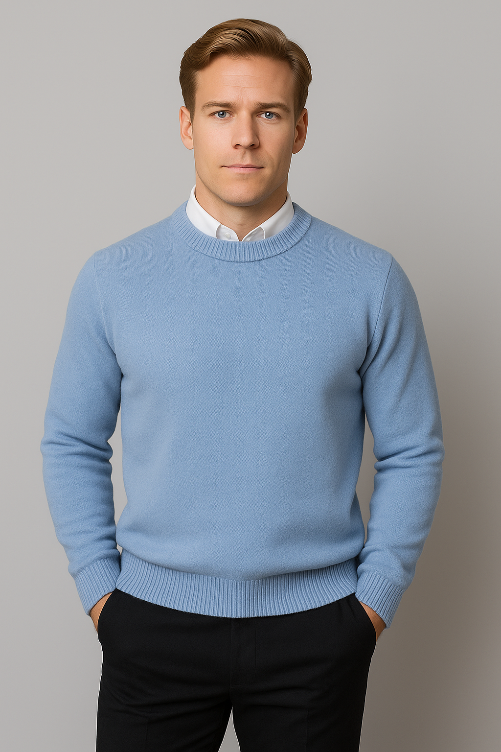 Liam | Jersey de primavera para hombre con media cremallera tipo pulóver