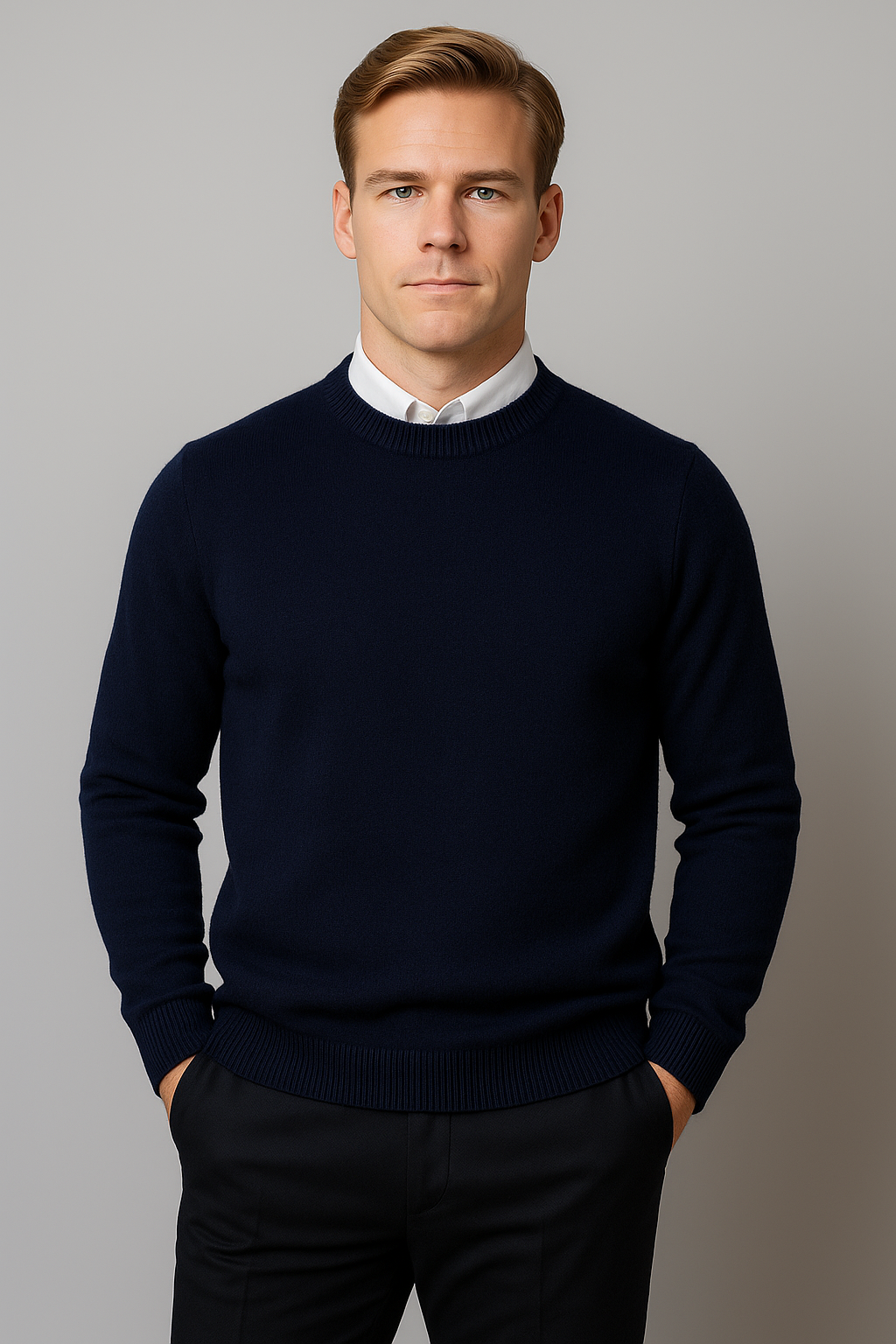 Liam | Jersey de primavera para hombre con media cremallera tipo pulóver