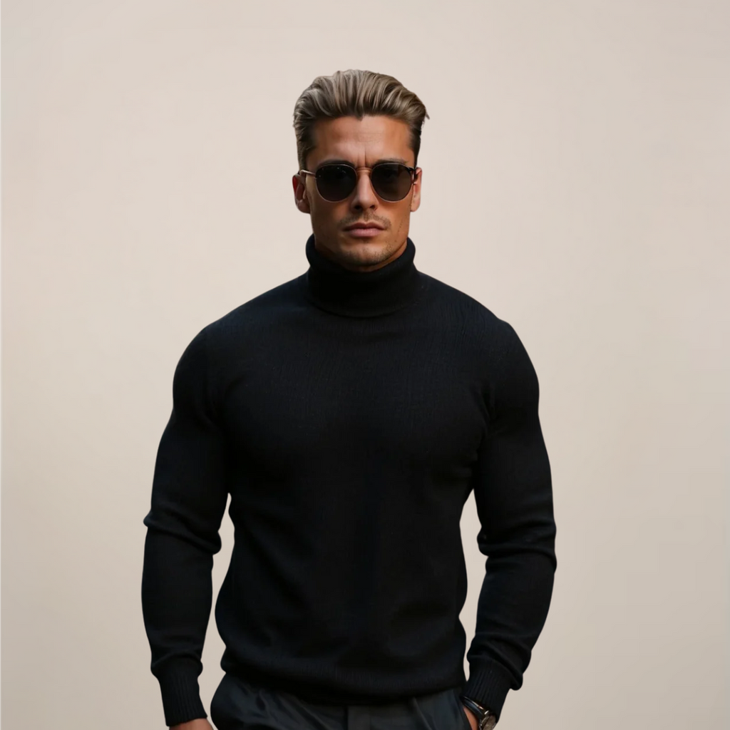 Axel | Jersey de primavera para hombre de cuello alto tipo pulóver