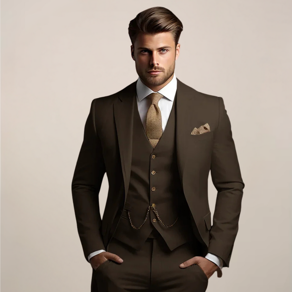 Clemente | Traje formal de tres piezas para hombre de primavera