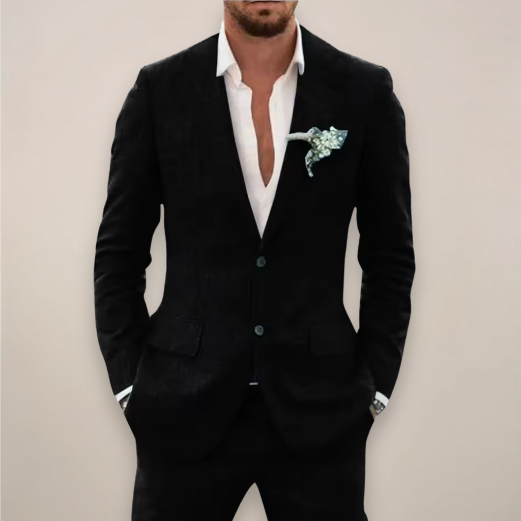 Elias | Conjunto de traje de primavera para hombre con solapa de muesca