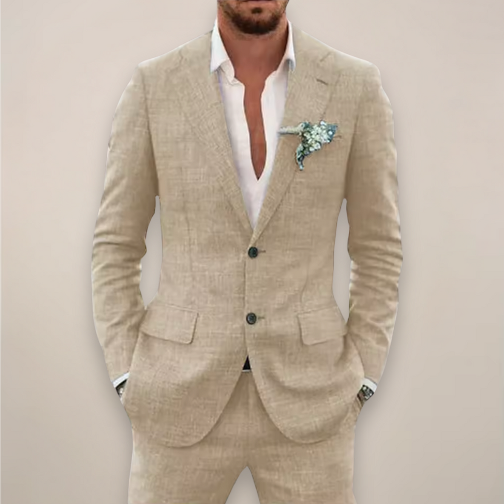 Elias | Conjunto de traje de primavera para hombre con solapa de muesca