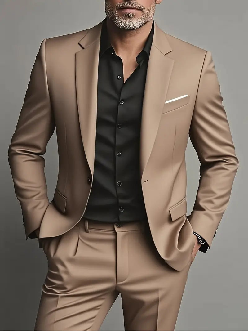 Bruno | Traje elegante de primavera para hombre de corte entallado