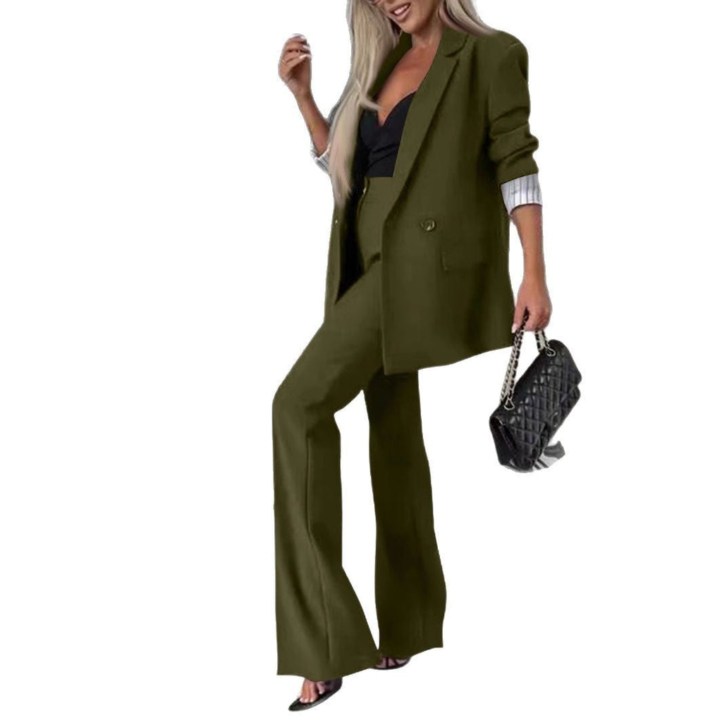 Zoriana | Conjunto para mujer con blazer oversize y pantalones de pierna ancha | Chic