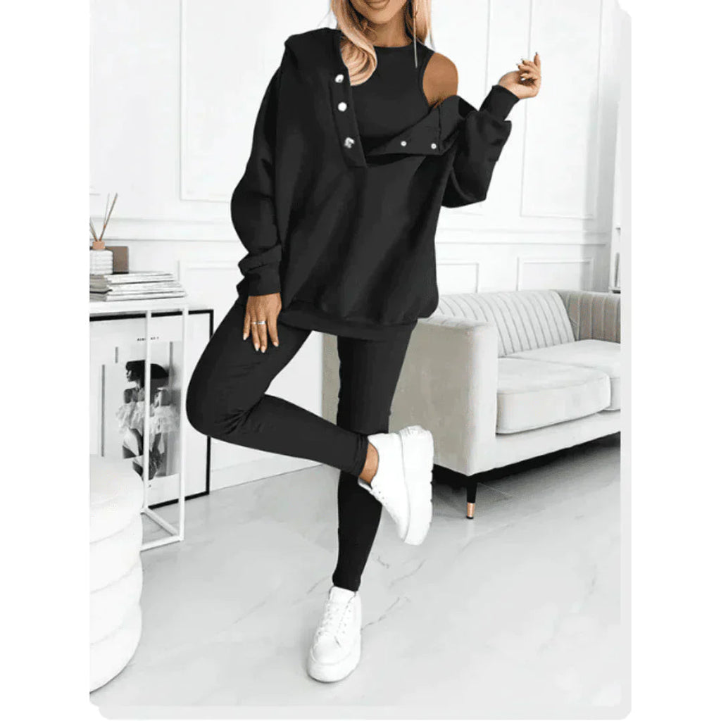 Brisella | Conjunto casual de tres piezas para mujer de invierno