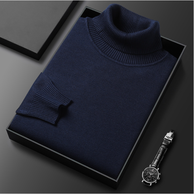 Renan | Jersey casual de cuello alto para hombre primavera