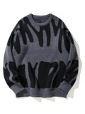Román | Jersey de invierno con tejido abstracto moderno para hombre
