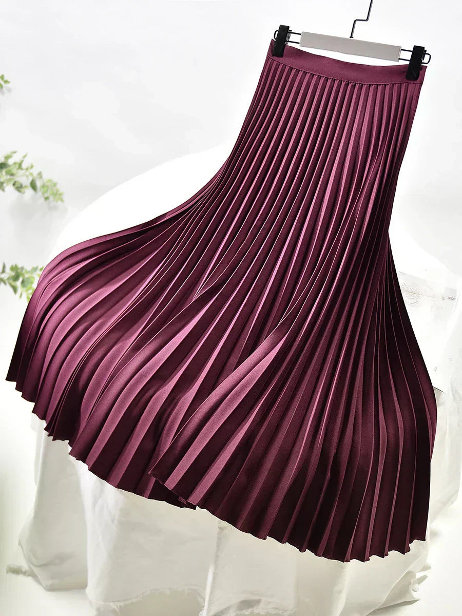 Aurem | Falda maxi plisada y elegante de primavera