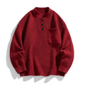 Belcino | Jersey de punto grueso de invierno con botones para hombre