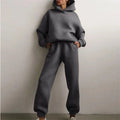 Nieva | Conjunto de chándal oversize de invierno con capucha para mujer