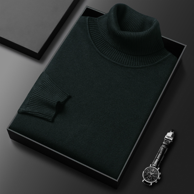 Renan | Jersey casual de cuello alto para hombre primavera